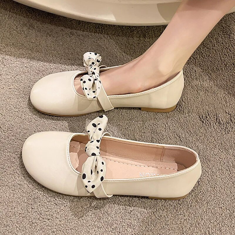 Sieviešu plakanie, punktveida priekšgala laivu apavi, apaļi apavi Mērija Džeina, sekla slīdēšana plakanā apavi Sievietēm baleta apavi zapatos mujer 9708N