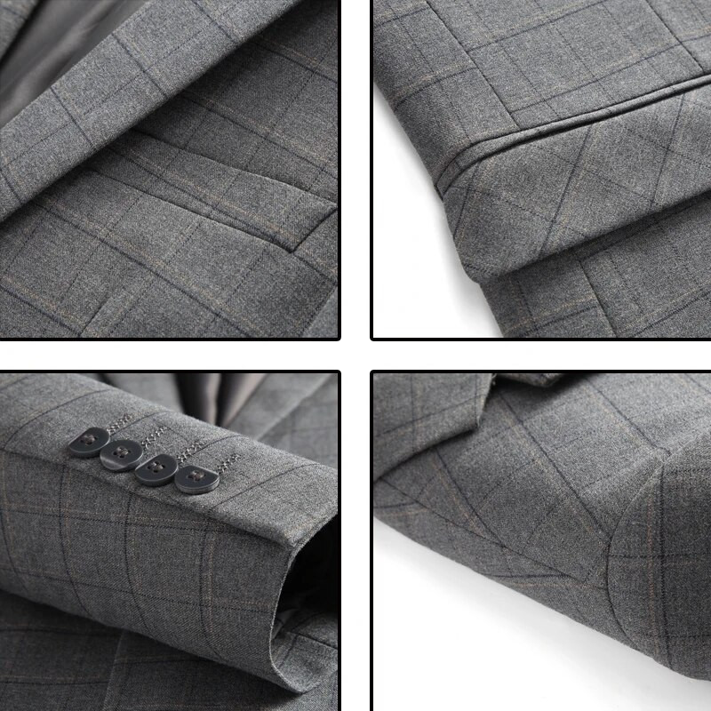 Visokokvalitetno (Blazer + prsluk + hlače) muško talijansko poslovno ležerno elegantno modno vjenčano trodijelno odijelo