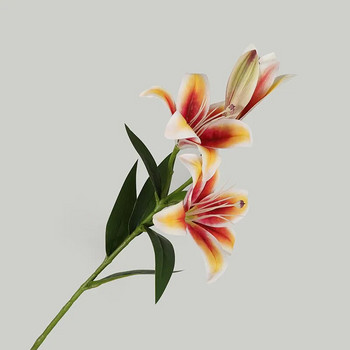 Τρισδιάστατη εκτύπωση Lily Real Touching Artificial Flowers for Home Hotel Τραπέζι Κήπος Διακόσμηση Αξεσουάρ πάρτι δώρου λουλουδιών