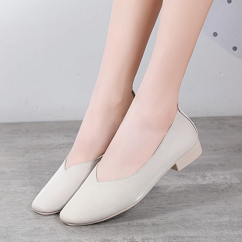 2022. Nove ženske ravne cipele Ženske špicaste cipele Mekane plitke mokasine Ženske modne baletne prozračne ženske cipele na ravne cipele
