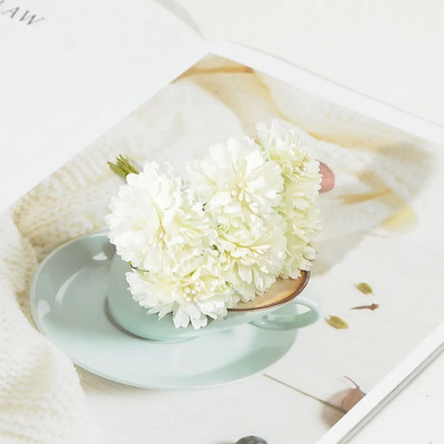 6vnt/stal. Mini dirbtinio šilko rožių puokštė vestuvėms namų dekoravimui pasidaryk pats rankų darbo amatų aksesuarai netikros gėlės