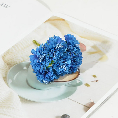 6vnt/stal. Mini dirbtinio šilko rožių puokštė vestuvėms namų dekoravimui pasidaryk pats rankų darbo amatų aksesuarai netikros gėlės