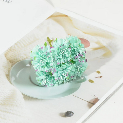 6vnt/stal. Mini dirbtinio šilko rožių puokštė vestuvėms namų dekoravimui pasidaryk pats rankų darbo amatų aksesuarai netikros gėlės