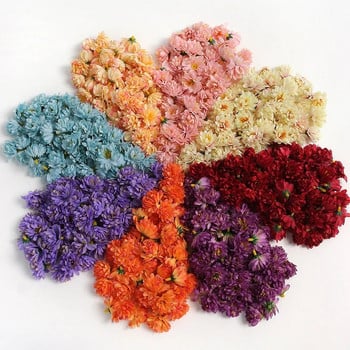 10/20/50Pcs Mini Daisy Artificial Flowers Heads Silk Fake Flower for Home Decor Στολισμός γάμου DIY Craft Αξεσουάρ γιρλάντας