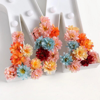 10/20/50Pcs Mini Daisy Artificial Flowers Heads Silk Fake Flower for Home Decor Στολισμός γάμου DIY Craft Αξεσουάρ γιρλάντας