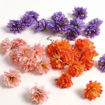 10/20/50Pcs Mini Daisy Artificial Flowers Heads Silk Fake Flower for Home Decor Στολισμός γάμου DIY Craft Αξεσουάρ γιρλάντας