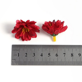10/20/50Pcs Mini Daisy Artificial Flowers Heads Silk Fake Flower for Home Decor Στολισμός γάμου DIY Craft Αξεσουάρ γιρλάντας