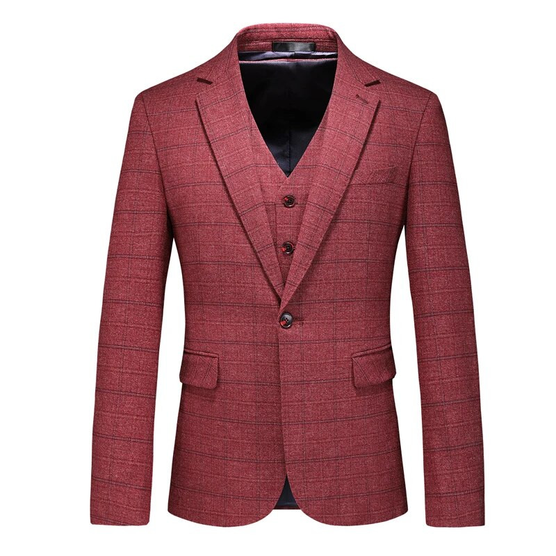 Visokokvalitetni 5XL (Blazer + prsluk + hlače) muško talijansko stilsko elegantno modno jednostavno poslovno ležerno gospodsko odijelo trodijelno