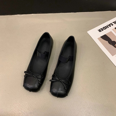 Pavasario rudens Moteriški Mary Janes Batai Lakinė oda Žemakulniai Suknelė Batai Kvadratinio piršto seklių sagties dirželiu mergaičių batai 8828N