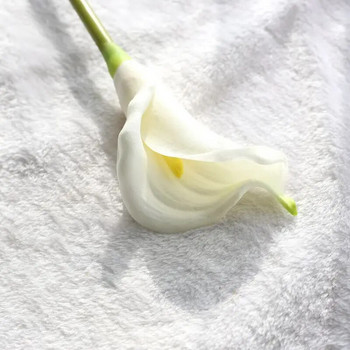 Big 67cm Real Touch Calla Lily Τεχνητά λουλούδια Διακοσμητικά Αξεσουάρ διακόσμησης γάμου Χριστουγεννιάτικο Δωμάτιο Δώρο Διακόσμηση σπιτιού