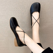 Ženske cipele na ravne niske potpetice s elastičnom trakom Ženske cipele za čamac s okruglim prstima Cipele za djevojčice, balerinke za princeze Zapatos Mujer 9666N