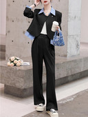 Ženski set poslovnog radnog odijela Blejzer hlače za uredske ženske odijela Slim Fit Blazer Dvodijelni set sakoa