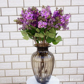 Flori artificiale de liliac, flori frumoase de mătase, pentru acasă, nuntă, bricolaj, decorare, coroană de aranjament de flori de mână falsă