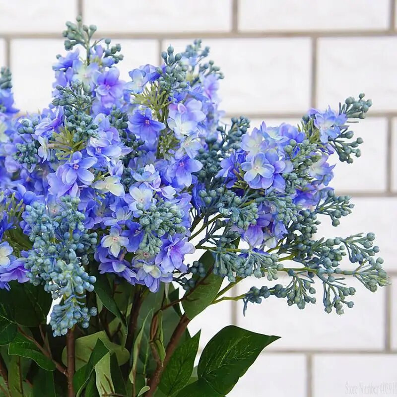 Umjetno lila cvijeće prekrasna svila flores artificiales za dom Vjenčanje DIY dekoracija Lažni ručni cvjetni aranžman vijenac