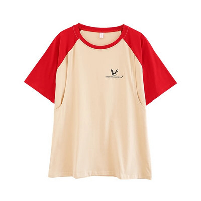 Majice za dojenje od čistog pamuka, majica kratkih rukava za trudnice, ljetna trudnička odjeća 5010B