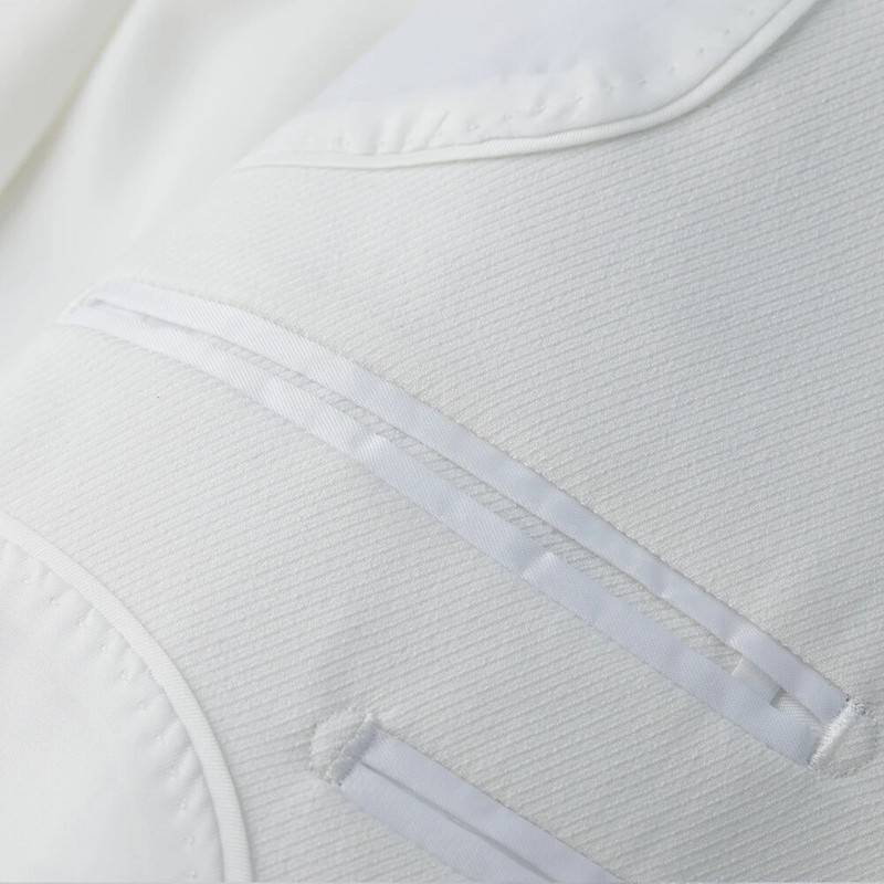 Novo (Blazer + prsluk + hlače) Muška moda Poslovno vjenčanje Britanski stil Gentleman Tanak talijanski stil Ležerna mladoženja Domaćin 3-dijelna