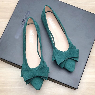 Sieviešu apavi Pavasaris Vasaras Apavi Modes Zīda smailas Apavi ar plakanu apakšu, Ērti 43. izmērs