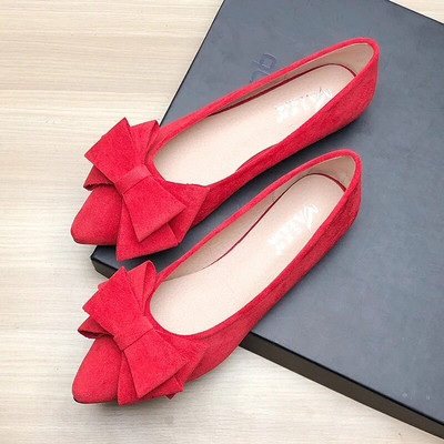 Sieviešu apavi Pavasaris Vasaras Apavi Modes Zīda smailas Apavi ar plakanu apakšu, Ērti 43. izmērs