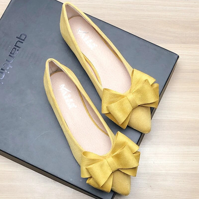 Sieviešu apavi Pavasaris Vasaras Apavi Modes Zīda smailas Apavi ar plakanu apakšu, Ērti 43. izmērs