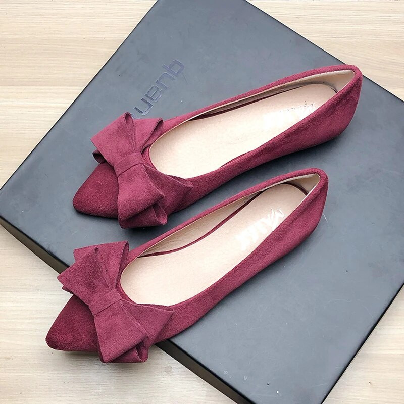 Sieviešu apavi Pavasaris Vasaras Apavi Modes Zīda smailas Apavi ar plakanu apakšu, Ērti 43. izmērs