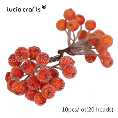 6/10/12/50/70/288 kom Miješani narančasti cvijet Trešnja Snop bobica prašnika Božićni DIY dekor D0313
