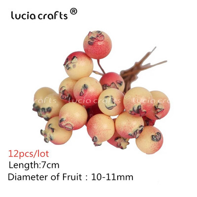 6/10/12/50/70/288 kom Miješani narančasti cvijet Trešnja Snop bobica prašnika Božićni DIY dekor D0313