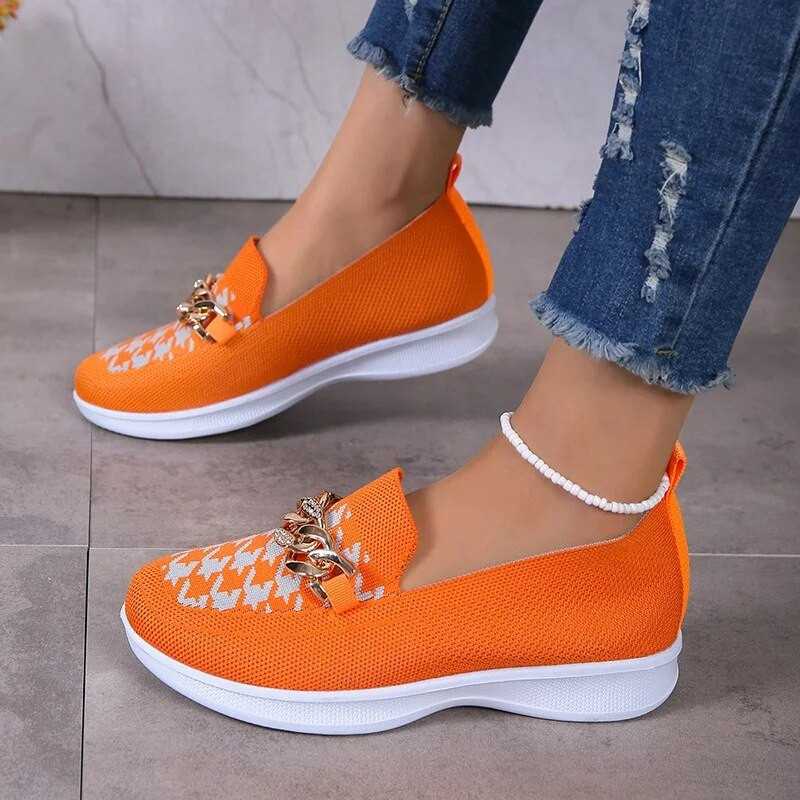 Naiste jooksutossud jalatsid Suvised hingavad kõndimisjalatsid libisemisvastased kootud jalatsid, käsitsi valmistatud koe, kerged naiste vabaajajalatsid