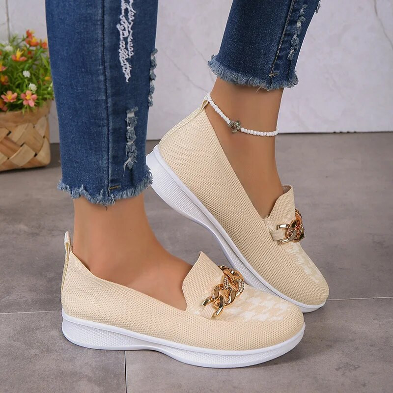 Naiste jooksutossud jalatsid Suvised hingavad kõndimisjalatsid libisemisvastased kootud jalatsid, käsitsi valmistatud koe, kerged naiste vabaajajalatsid