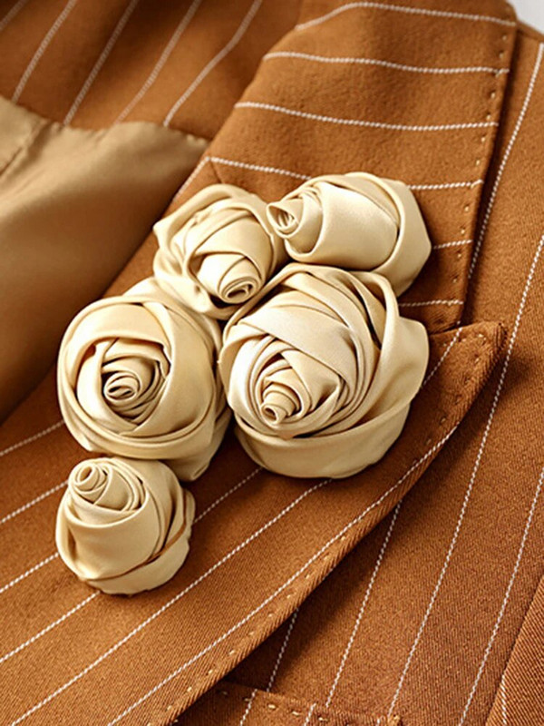 ZJYT Business Chic Office Lady Prugasti sako Kompleti hlača Ženska jesen 2023. Jakna dugih rukava Hlače Odijelo 2-dijelna radna odjeća