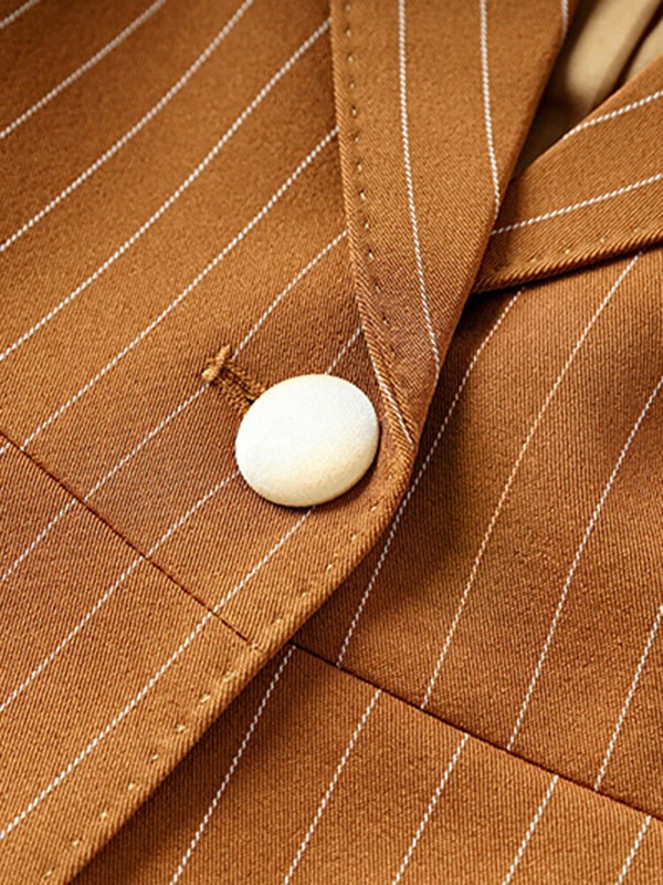 ZJYT Business Chic Office Lady Prugasti sako Kompleti hlača Ženska jesen 2023. Jakna dugih rukava Hlače Odijelo 2-dijelna radna odjeća