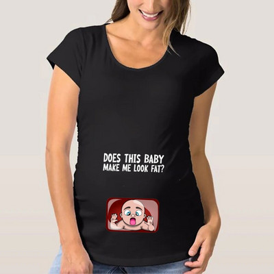 Grūtnieču T krekli sievietēm Jauki, smieklīgi grafiski grūtniecības dāvanas Vasaras ikdienas Mama grūtniecības blūzes Apģērbs