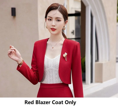 Augstas kvalitātes auduma sieviešu bikškostīmi ar biksēm un jakām mētelis rudens ziemas biznesam OL Professional bleizeri bikšu komplekts