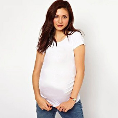 Moteriški Nėštumo marškinėliai Drabužiai Mieli kūdikių raštai Nėščioms nėščiosioms marškinėliai Moteriški vasaros marškinėliai Kūdikių skelbimai Viršutiniai marškinėliai