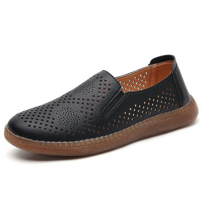 Ženske ravne cipele za ljeto 2023., prozračne šuplje cipele za slobodno vrijeme za žene, modne neklizajuće ženske klompe, sandale, pojedinačne cipele