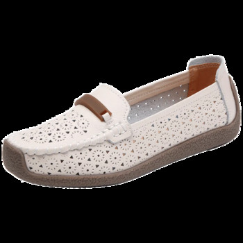 Дамски равни обувки 2023 Летни дишащи кухи ежедневни обувки за жени  Леки женски обувки за ходене Мокасини