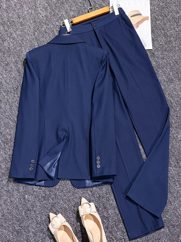 Kvaliteetsed naiste bleiserite pükste komplektid ülikonnad naistele hallid mustad pikkade varrukatega jakk, naiste töömantel, 2-osaline komplekt