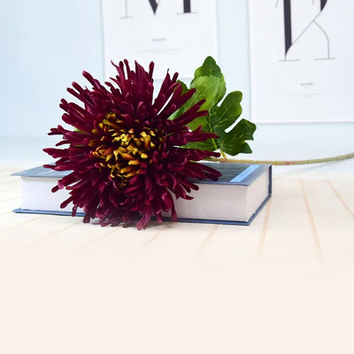 Umjetni cvijet Krizantema Velika cvjetna glava Jezgra Krizantema Vjenčanje Ukrasi vjenčanja Uređenje doma Rekviziti za fotografije