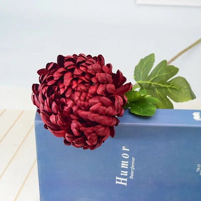 Umjetni cvijet Krizantema Velika cvjetna glava Jezgra Krizantema Vjenčanje Ukrasi vjenčanja Uređenje doma Rekviziti za fotografije