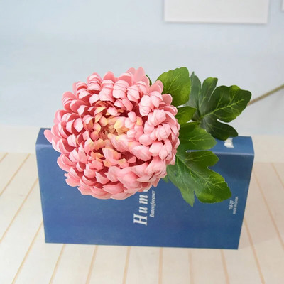 Umjetni cvijet Krizantema Velika cvjetna glava Jezgra Krizantema Vjenčanje Ukrasi vjenčanja Uređenje doma Rekviziti za fotografije