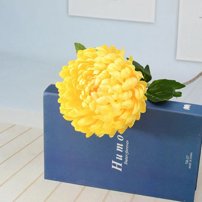 Umjetni cvijet Krizantema Velika cvjetna glava Jezgra Krizantema Vjenčanje Ukrasi vjenčanja Uređenje doma Rekviziti za fotografije