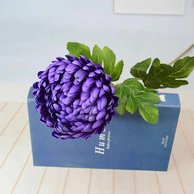 Umjetni cvijet Krizantema Velika cvjetna glava Jezgra Krizantema Vjenčanje Ukrasi vjenčanja Uređenje doma Rekviziti za fotografije