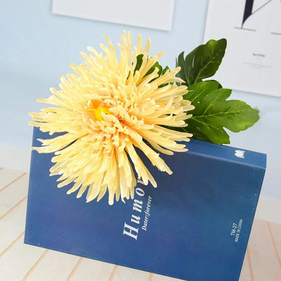 Umjetni cvijet Krizantema Velika cvjetna glava Jezgra Krizantema Vjenčanje Ukrasi vjenčanja Uređenje doma Rekviziti za fotografije