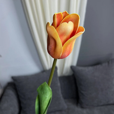 SunMade Real Touch Tulipan Umjetno cvijeće na dodir Umjetno cvijeće za dom Dekoracija hotela Vjenčanje Bračni buket Flores Artificales Ljubičasta