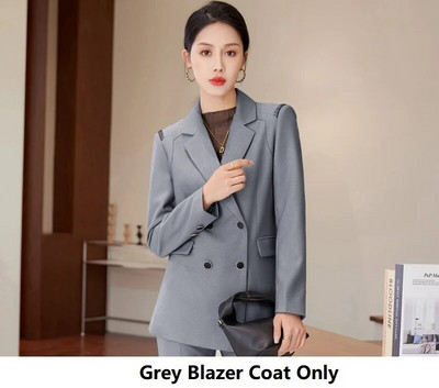 Svinīgi eleganti sieviešu profesionāli biznesa biroja darba apģērbi, biksīšu tērpi ar biksēm un jakām, mētelis OL Styles sieviešu bleizeru komplekts