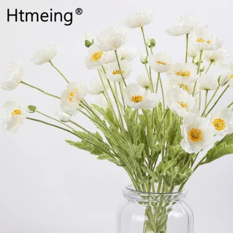 Kukuruzni makovi Ukrasni svileni lažni umjetni cvjetovi maka Vjenčani praznici Svadbeni buket Kućni dekor za zabave buketi za djeveruše