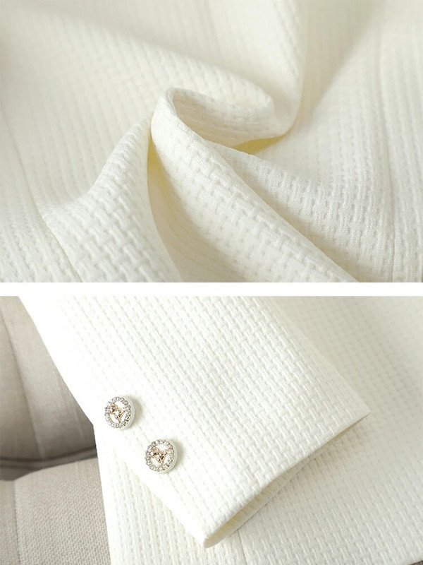 Kohvibeež must pidulik pükskostüüm naistele naiste bleiser jakk ja püksid tööriiete 2-osaline komplekt