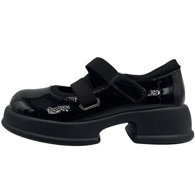 Retro ühekordsed kingad naiste 2022 uus mood, madalad naiste kingad paksu kontsaga pandla paksu kontsaga väikesed nahast kingad ühevärvilised