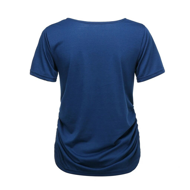 Ljetna majica kratkih rukava za trudnice, ženska odjeća, trudnička majica s patentnim zatvaračem, blizanke s printom, velika veličina S-3XL, smiješna majica kratkih rukava