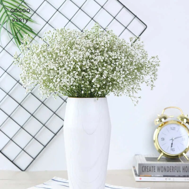 Simulacija Očuvano cvijeće Gypsophila Paniculata Dječji dah Buket cvijeća Vjenčanje Kućni dekor za dekoraciju rekvizita za fotografije