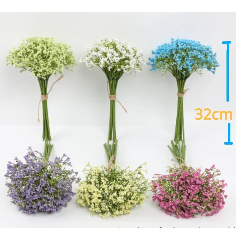 Simulacija Očuvano cvijeće Gypsophila Paniculata Dječji dah Buket cvijeća Vjenčanje Kućni dekor za dekoraciju rekvizita za fotografije